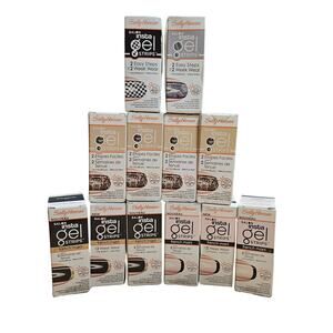 12 Boxes Sally Hansen French Mani Salon Insta-Gel Strips Kit Chip Resistant